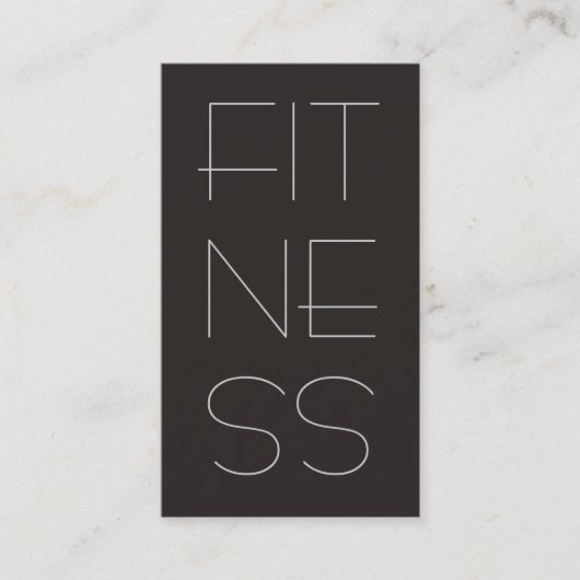 Modern Grey Professional Fitness Visitekaartje (Voorkant)