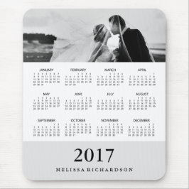 Modern Grey Stripe 2017 Calendar and Photo Muismat