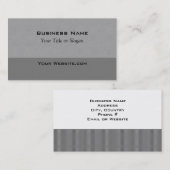 Modern Grey Textured Visitekaartje (Voorkant / Achterkant)