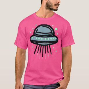 Modern Grey UFO - Ontwerp voor buitenaardse liefhe T-shirt