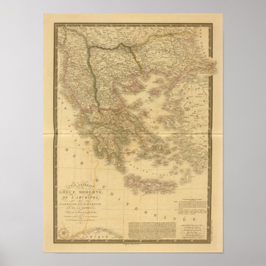 Modern Griekenland Poster (Voorkant)