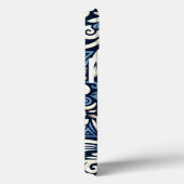 Modern Grieks blauw-wit patroon Case-Mate iPhone Case (Achterkant / Rechts)