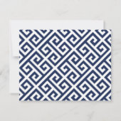 MODERN GRIEKSE SLEUTEL GEPERSONALISEERD BRIEFPAPIE NOTITIEKAARTJE (Achterkant)