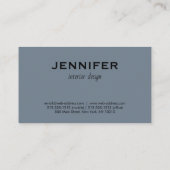 Modern grijs Abstract interieurontwerp. Visitekaartje (Achterkant)