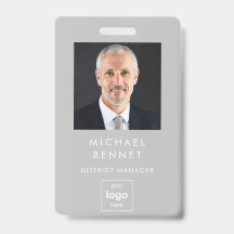 Modern Grijs Bedrijfsfoto ID