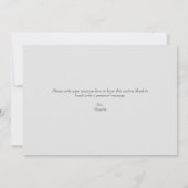 Modern grijs en marineblauw 30ste verjaardag kaart (Achterkant)