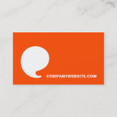 Modern grijs en Oranje ontwerp Visitekaartje (Achterkant)