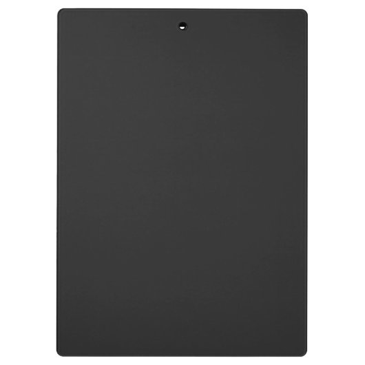 Modern grijs en zwart monogram klembord (Achterkant)