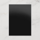 Modern grijs geel script monogram visitekaartje (Achterkant)