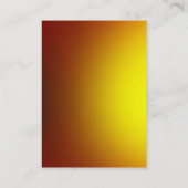 Modern grijs geel script monogram visitekaartje (Achterkant)