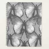 Modern grijs gelaagd Waterverf vlinder Planner (Voorkant)