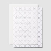 Modern grijs handgeschreven script elegante bruilo vellum uitnodigingen (Offset (Uitnodiging))