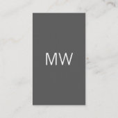Modern Grijs / Icoon Visitekaartje (Achterkant)
