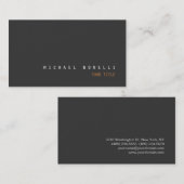 Modern grijs kleur professioneel Visitekaartje (Voorkant / Achterkant)