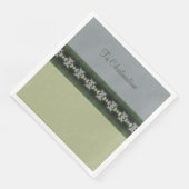 Modern grijs met groen servet (Hoek)