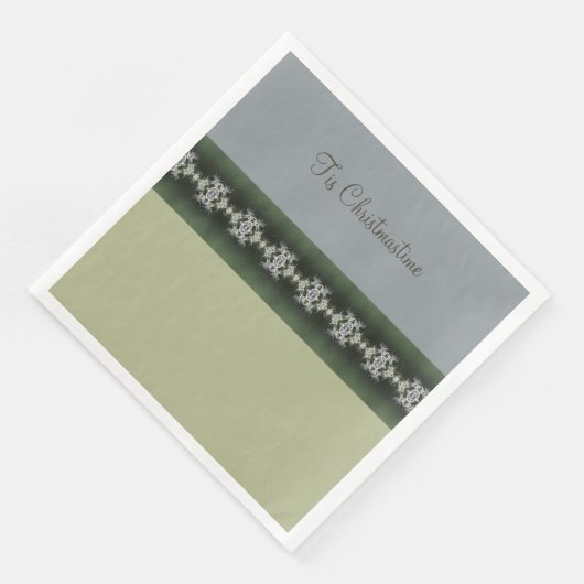 Modern grijs met groen servet (Hoek)