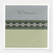 Modern grijs met groen servet (Voorkant)