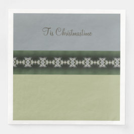 Modern grijs met groen servet