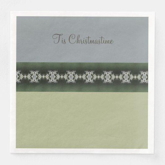 Modern grijs met groen servet (Voorkant)