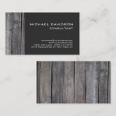 Modern grijs ontwerp elegant stijlvol visitekaartje (Voorkant / Achterkant)