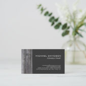 Modern grijs ontwerp elegant stijlvol visitekaartje (Staand voorkant)