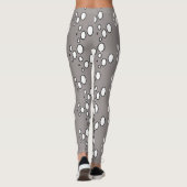 Modern grijs patroon leggings (Achterkant)