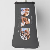 Modern grijs Photo Golf gepersonaliseerd cadeau vo Golfheadcover (Draai 90)