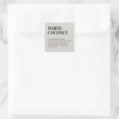Modern grijs product verpakking zeep label (Tas)