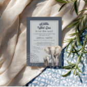 Modern grijs safari Baby shower Kaart