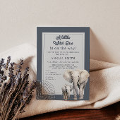 Modern grijs safari Baby shower Kaart