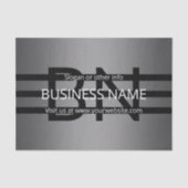 Modern grijs verloop en horizontale zwarte strepen tissuepapier (Voorkant)