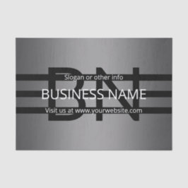 Modern grijs verloop en horizontale zwarte strepen tissuepapier