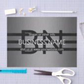 Modern grijs verloop en horizontale zwarte strepen tissuepapier (Craft)