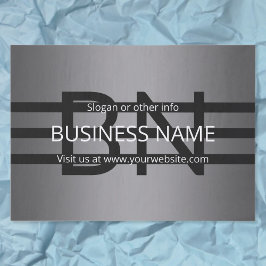 Modern grijs verloop en horizontale zwarte strepen tissuepapier