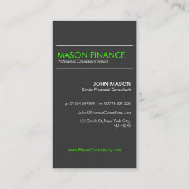 Modern grijs - verticaal - professioneel Visitekaa Visitekaartje