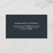 Modern grijs Waterverf  Visitekaartje (Achterkant)
