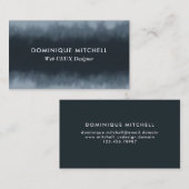 Modern grijs Waterverf  Visitekaartje (Voorkant / Achterkant)
