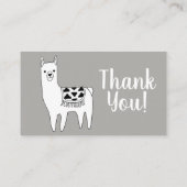 Modern Grijs & Wit Azteekse Llama Boek Aanvraag Informatiekaartje (Achterkant)