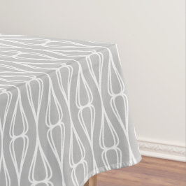 Modern grijs wit patroon tafelkleed