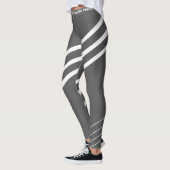 Modern grijs wit werkuiteinde leggings (Links)