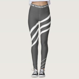 Modern grijs wit werkuiteinde leggings