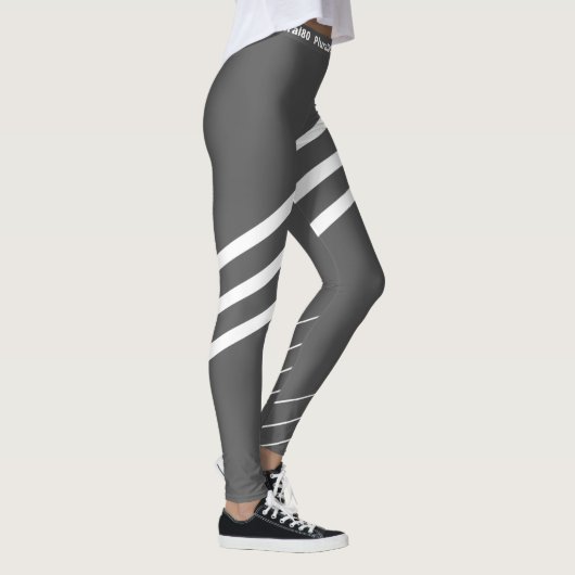 Modern grijs wit werkuiteinde leggings (Rechts)