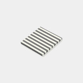 Modern Grijs Witte Streep Minimalistisch Elegant Post-it® Notes (Schuin)