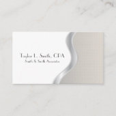 Modern grijs/zand ontwerp minimalistisch visitekaartje (Voorkant)