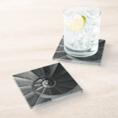 Modern Grijze Curve Trap Glas Onderzetter Glazen Onderzetter (Schuin)