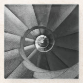 Modern Grijze Curve Trap Glas Onderzetter Glazen Onderzetter (Voorkant)