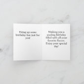 Modern Grill Master Happy Birthday Kaart voor papa (Binnen)