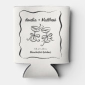 Modern & grillig Hand getrokken bruiloft Blikjeskoeler (Voorkant)