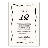 Modern & grillig Hand getrokken bruiloft Kaart (Achterkant)