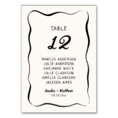 Modern & grillig Hand getrokken bruiloft Kaart (Voorkant)